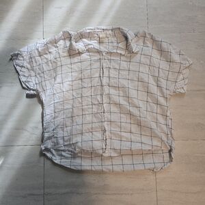 H&M Cropped Button Down Top